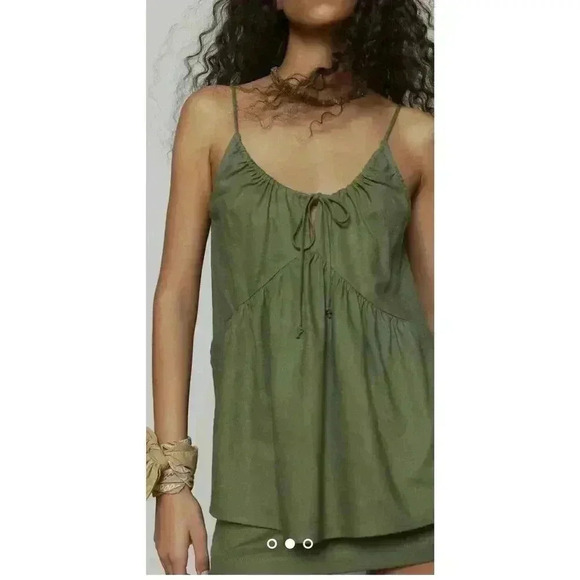 EcoVero M Linen Tunic Tank Top from Urban Sz s Coastal Coquette Round Neck - Picture 2 of 7